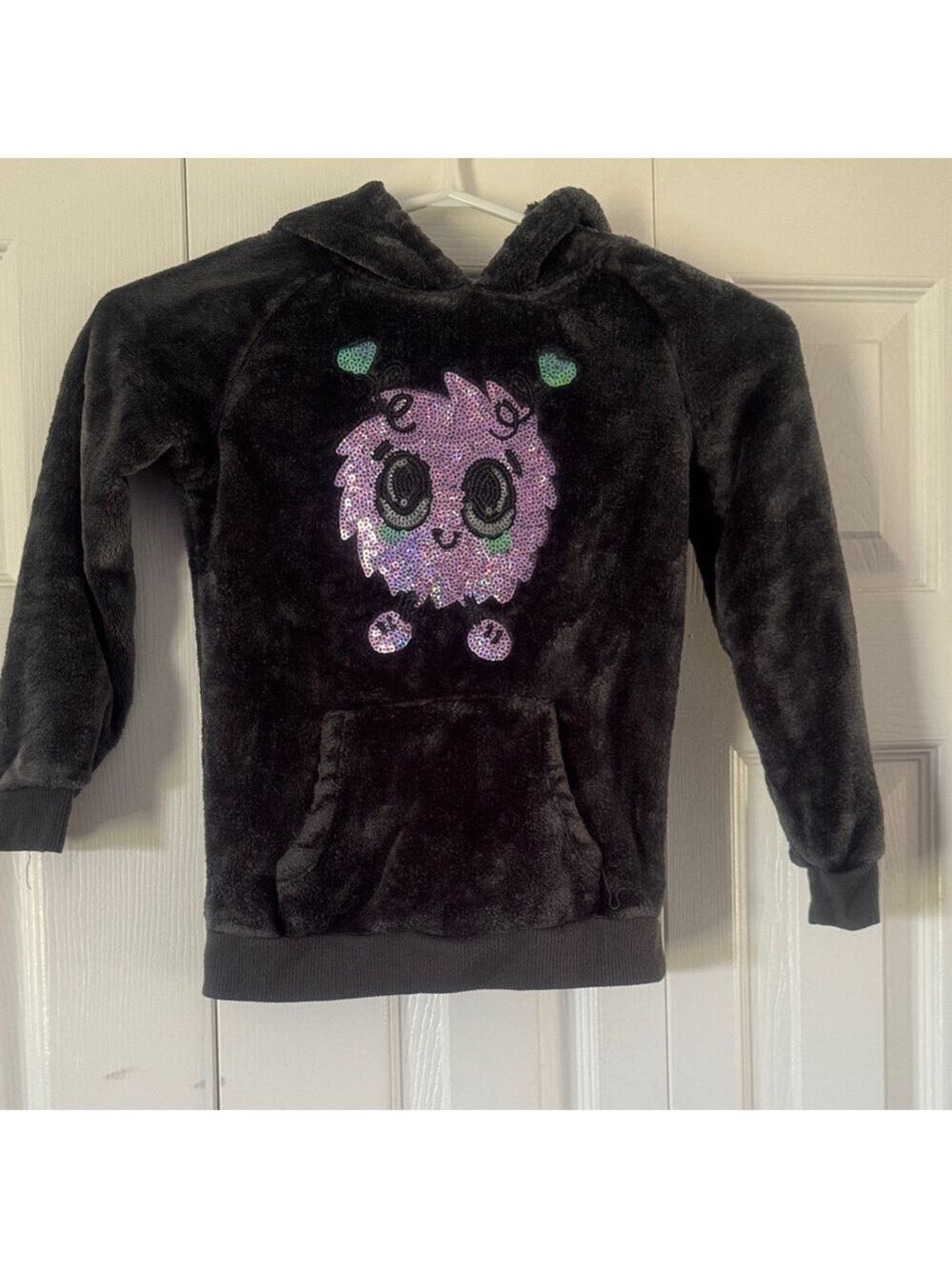 George Black Hoodie with Purple Character Design